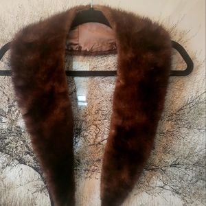 MINK stole from 1950's. Clips onto collar.